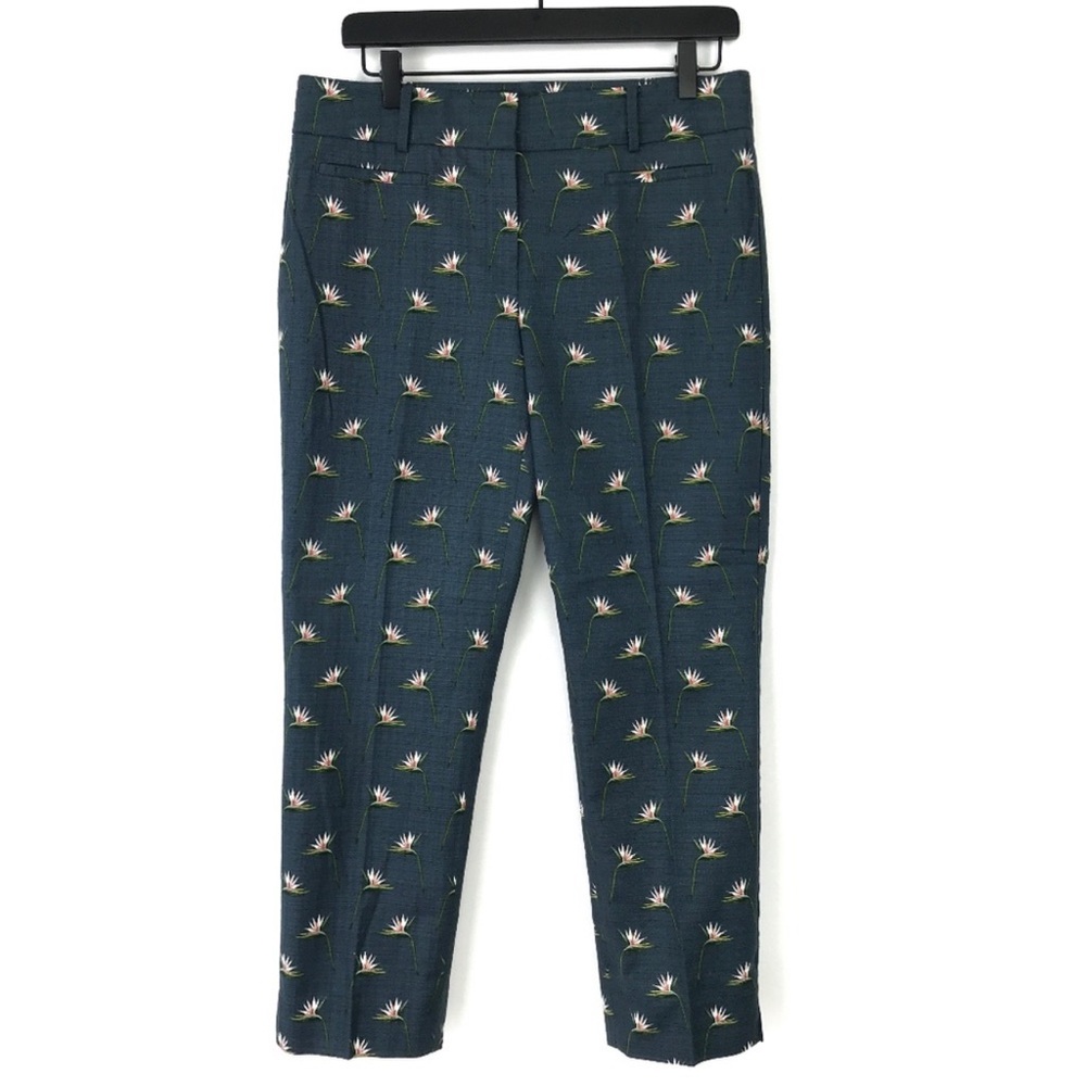 Ann Taylor ‘Devin Fit’ bird of paradise flower print trousers - 8
